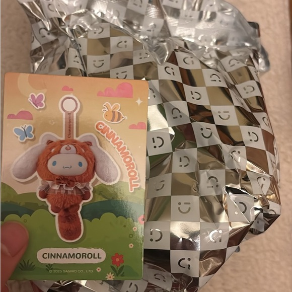 Cute Blue Plush Toy with Pink Bow - Picture 2 of 2